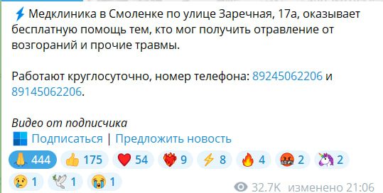 Помощь пострадавшим от пожара в Смоленке